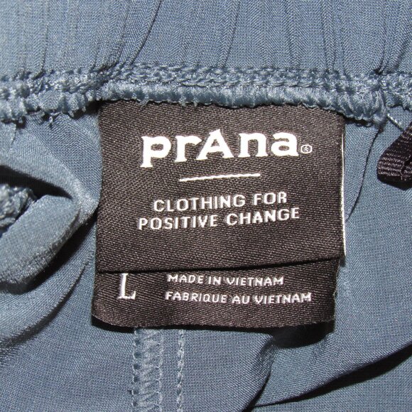 Prana RAILAY Teal Blue High Rise Ruched Jogger Pants 27" Women's L Large - Picture 9 of 9